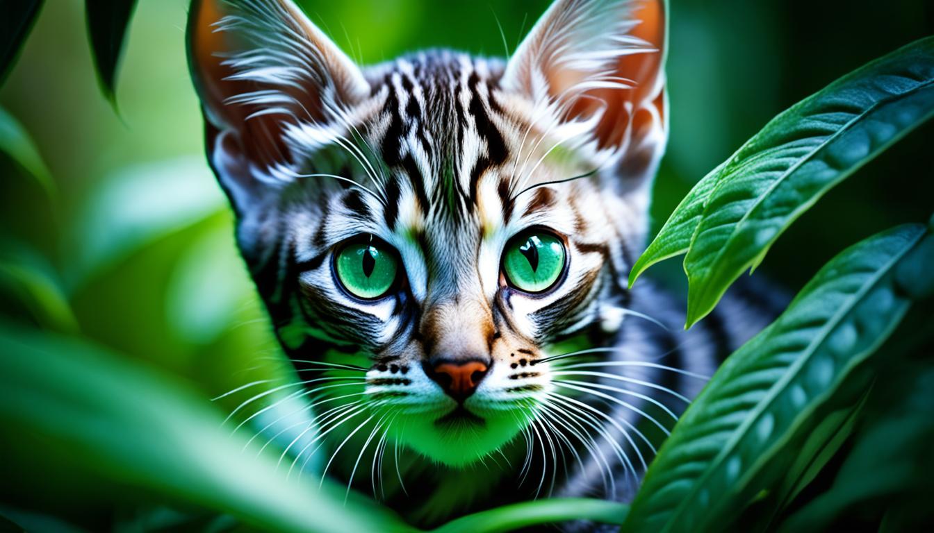 silver Bengal cat