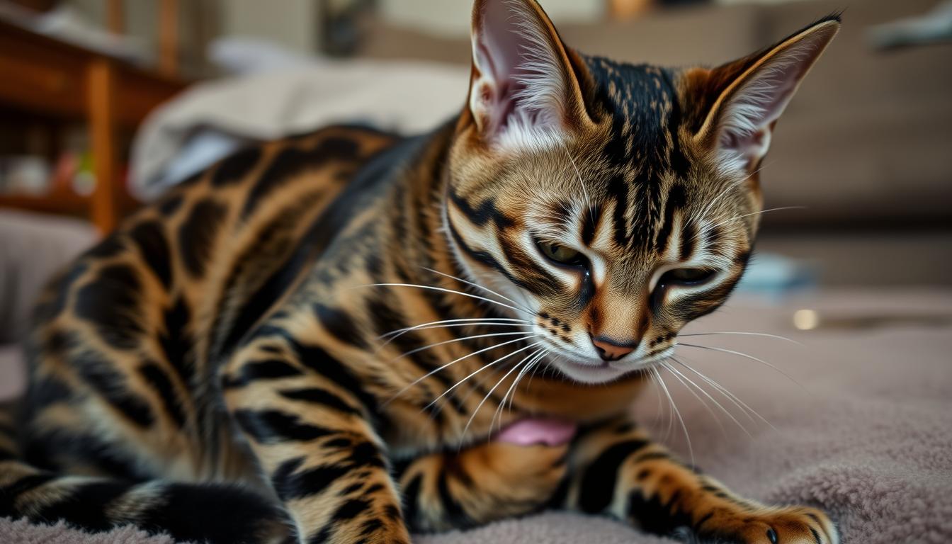 Bengal Cat Bald Spots on Stomach